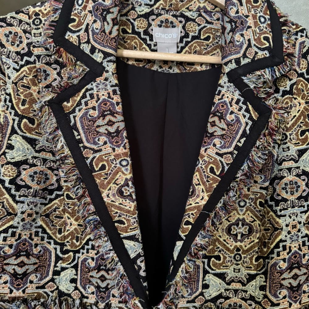 Chico's Multicolor Patterned Blazer - image 11